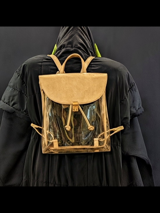 to go go Handbags - NWT Togogo Clear Gold Trim Women's Backpack